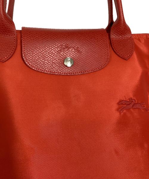 LONGCHAMP（ロンシャン）LONGCHAMP (ロンシャン) プリアージュリサイクル キャンバスハンドルバッグ レッドの古着・服飾アイテム