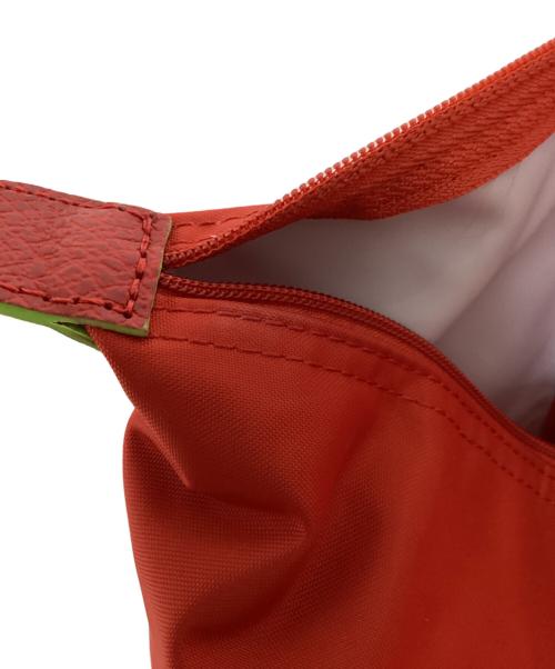 LONGCHAMP（ロンシャン）LONGCHAMP (ロンシャン) プリアージュリサイクル キャンバスハンドルバッグ レッドの古着・服飾アイテム