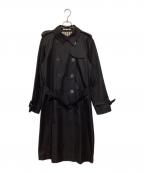 Aquascutumアクアスキュータム）の古着「トレンチコート」｜ブラック