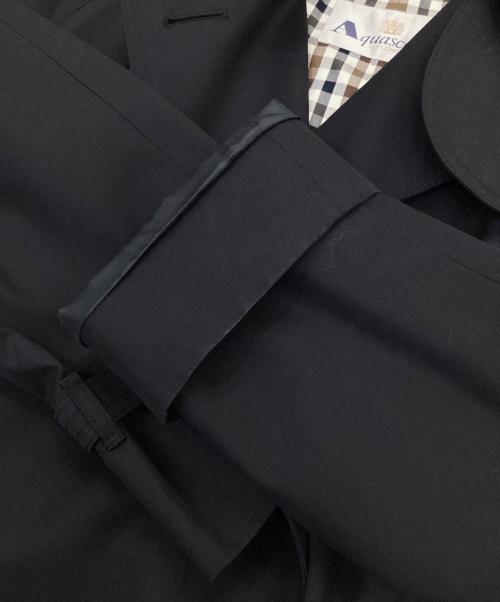 Aquascutum（アクアスキュータム）Aquascutum (アクアスキュータム) トレンチコート ブラック サイズ:13の古着・服飾アイテム