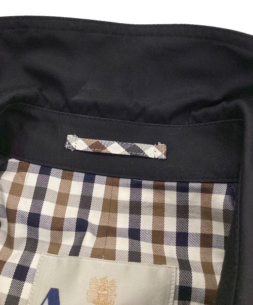 Aquascutum（アクアスキュータム）Aquascutum (アクアスキュータム) トレンチコート ブラック サイズ:13の古着・服飾アイテム