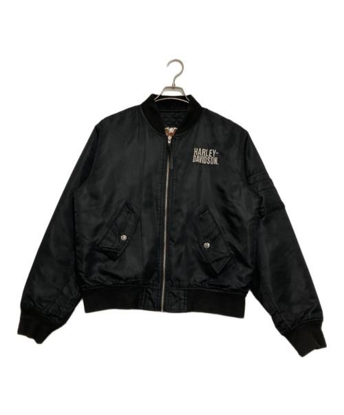 HARLEY-DAVIDSON（ハーレーダビッドソン）HARLEY-DAVIDSON (ハーレーダビッドソン) MA-1ジャケット（エムエーワンジャケット） ネイビー サイズ:不明の古着・服飾アイテム