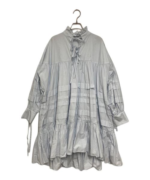 CECILIE BAHNSEN（セシリーバンセン）CECILIE BAHNSEN (セシリーバンセン) Macy Fil-coupe Dress ライトブルー サイズ:UK8の古着・服飾アイテム
