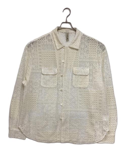 kooi（コーイ）kooi (コーイ) PATCHWORK LACE SHIRT ベージュ サイズ:2の古着・服飾アイテム