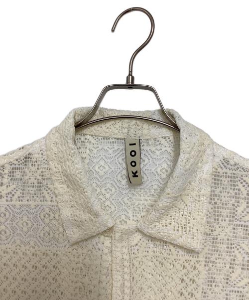 kooi（コーイ）kooi (コーイ) PATCHWORK LACE SHIRT ベージュ サイズ:2の古着・服飾アイテム