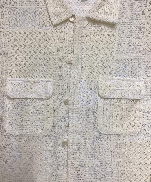 kooi（コーイ）kooi (コーイ) PATCHWORK LACE SHIRT ベージュ サイズ:2の古着・服飾アイテム
