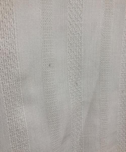 kooi（コーイ）kooi (コーイ) STRIPE LENO CLOTH HOODIE SHIRT ベージュ サイズ:1の古着・服飾アイテム