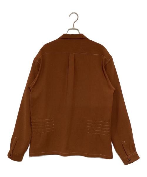 SASQUATCHfabrix.（サスクワッチファブリックス）SASQUATCHfabrix. (サスクワッチファブリックス) YOURYUU OPEN COLLAR SHIRT ブラウン サイズ:Lの古着・服飾アイテム