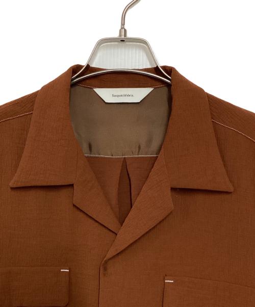 SASQUATCHfabrix.（サスクワッチファブリックス）SASQUATCHfabrix. (サスクワッチファブリックス) YOURYUU OPEN COLLAR SHIRT ブラウン サイズ:Lの古着・服飾アイテム