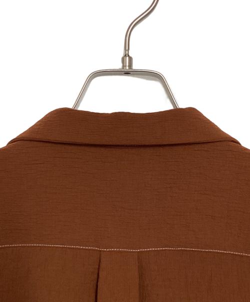 SASQUATCHfabrix.（サスクワッチファブリックス）SASQUATCHfabrix. (サスクワッチファブリックス) YOURYUU OPEN COLLAR SHIRT ブラウン サイズ:Lの古着・服飾アイテム