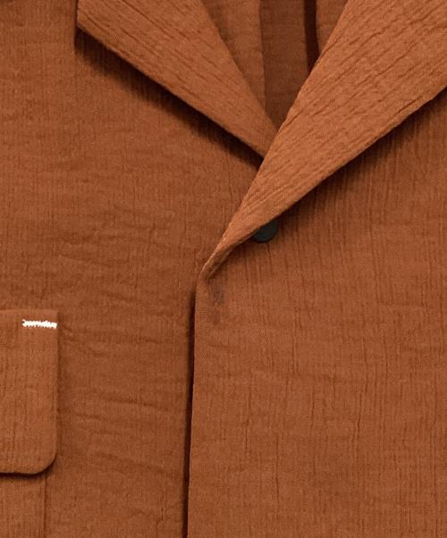 SASQUATCHfabrix.（サスクワッチファブリックス）SASQUATCHfabrix. (サスクワッチファブリックス) YOURYUU OPEN COLLAR SHIRT ブラウン サイズ:Lの古着・服飾アイテム