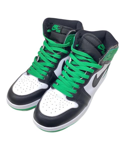 NIKE（ナイキ）NIKE (ナイキ) AIR JORDAN 1 RETRO HIGH OG GS グリーン×ブラック サイズ:US7Yの古着・服飾アイテム