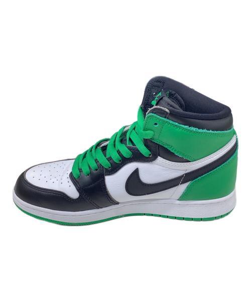 NIKE（ナイキ）NIKE (ナイキ) AIR JORDAN 1 RETRO HIGH OG GS グリーン×ブラック サイズ:US7Yの古着・服飾アイテム