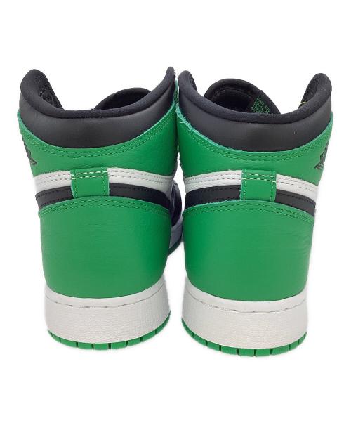 NIKE（ナイキ）NIKE (ナイキ) AIR JORDAN 1 RETRO HIGH OG GS グリーン×ブラック サイズ:US7Yの古着・服飾アイテム