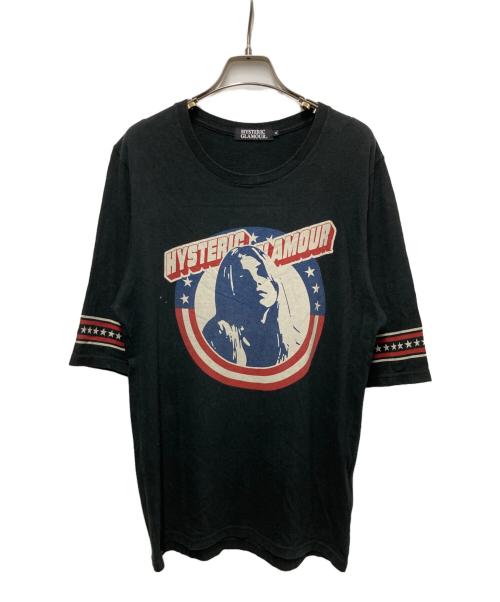Hysteric Glamour（ヒステリックグラマー）Hysteric Glamour (ヒステリックグラマー) ヒスガールプリントTシャツ ブラック サイズ:Mの古着・服飾アイテム