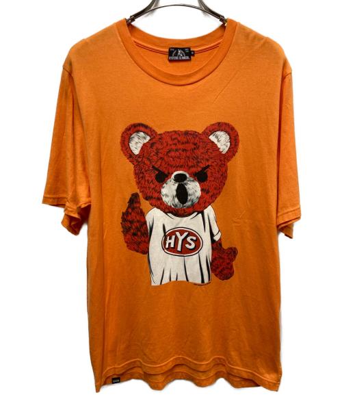 Hysteric Glamour（ヒステリックグラマー）Hysteric Glamour (ヒステリックグラマー) BEAR MASTER Tシャツ オレンジ サイズ:Mの古着・服飾アイテム