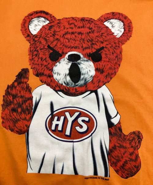 Hysteric Glamour（ヒステリックグラマー）Hysteric Glamour (ヒステリックグラマー) BEAR MASTER Tシャツ オレンジ サイズ:Mの古着・服飾アイテム