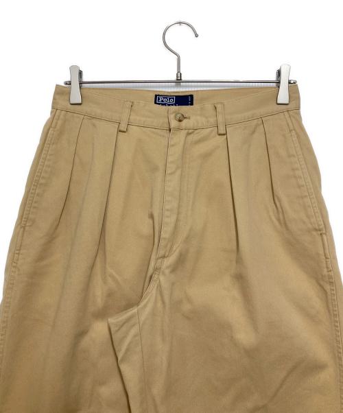 POLO RALPH LAUREN（ポロ・ラルフローレン）POLO RALPH LAUREN (ポロ・ラルフローレン) 90’S  ポロチノパンツ ベージュ サイズ:30の古着・服飾アイテム