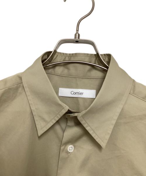 cornier（コルニエ）cornier (コルニエ) コットンロングスリーブシャツ ベージュ サイズ:Sの古着・服飾アイテム