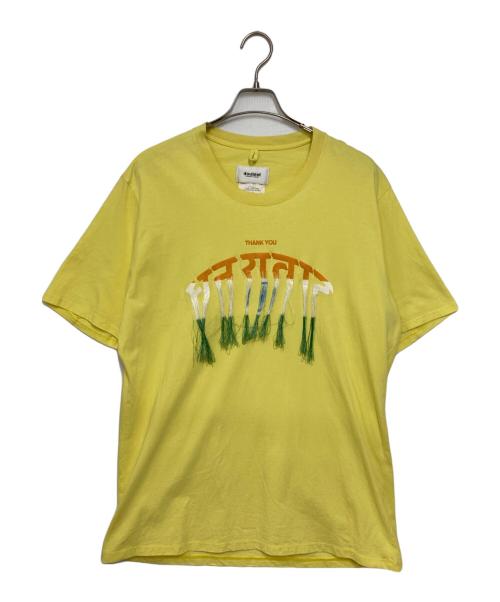 doublet（ダブレット）doublet (ダブレット) THANK YOU FRINGE EMBROIDERY T-SHIRT/サンキュー・フリンジ・エンブロイダリー・ティーシャツ イエロー サイズ:Lの古着・服飾アイテム