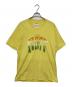 doublet（ダブレット）の古着「THANK YOU FRINGE EMBROIDERY T-SHIRT/サンキュー・フリンジ・エンブロイダリー・ティーシャツ」｜イエロー