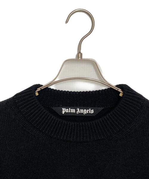 Palm Angels（パーム エンジェルス）Palm Angels (パーム エンジェルス) ディストレストフレイムセーター ブラック サイズ:Mの古着・服飾アイテム