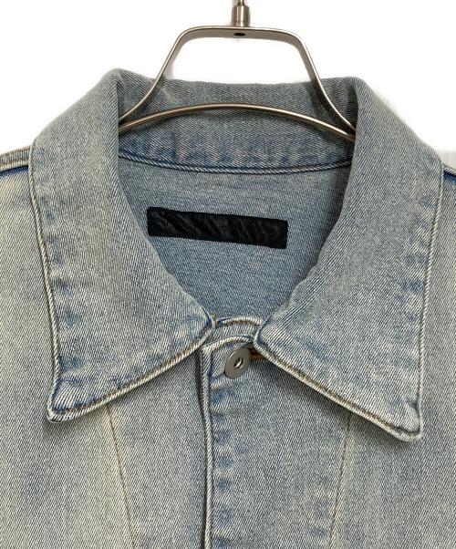 JUN NAKAYAMA（ジュンナカヤマ）JUN NAKAYAMA (ジュンナカヤマ) アームギャザーウォッシュドデニムジャケット インディゴ サイズ:48の古着・服飾アイテム