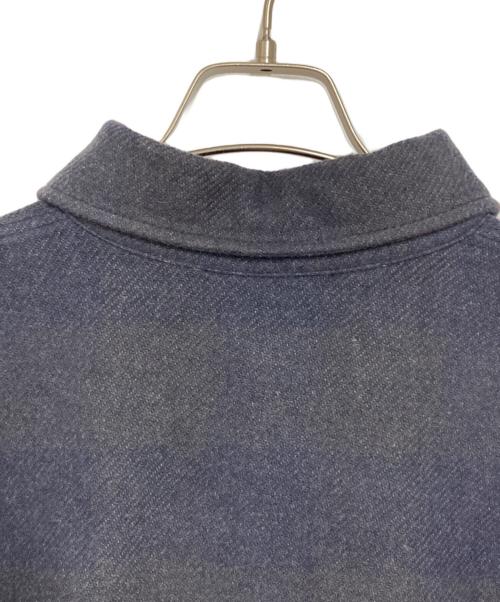 Palm Angels（パーム エンジェルス）Palm Angels (パーム エンジェルス) ブリーチラインオーバーサイズフランネルシャツ ネイビー サイズ:XXLの古着・服飾アイテム