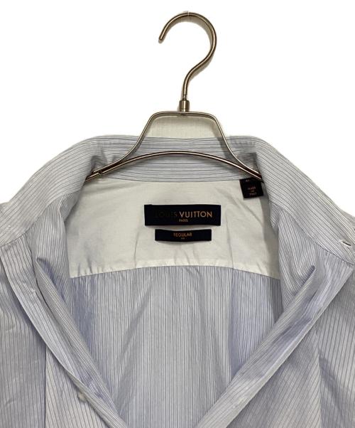 LOUIS VUITTON（ルイ ヴィトン）LOUIS VUITTON (ルイ ヴィトン) レギュラーフィットストライプシャツ ブルー サイズ:41の古着・服飾アイテム