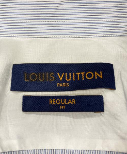 LOUIS VUITTON（ルイ ヴィトン）LOUIS VUITTON (ルイ ヴィトン) レギュラーフィットストライプシャツ ブルー サイズ:41の古着・服飾アイテム