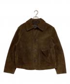 ZARAザラ）の古着「スウェードレザージャケット」｜ブラウン