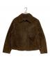 ZARA（ザラ）の古着「スウェードレザージャケット」｜ブラウン