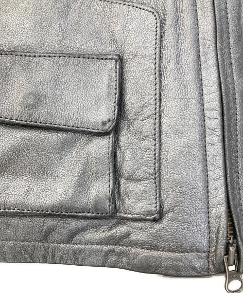 HARLEY-DAVIDSON（ハーレーダビッドソン）HARLEY-DAVIDSON (ハーレーダビッドソン) シングルライダースジャケット シルバー サイズ:LWの古着・服飾アイテム