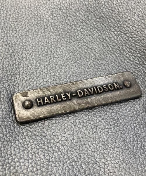 HARLEY-DAVIDSON（ハーレーダビッドソン）HARLEY-DAVIDSON (ハーレーダビッドソン) シングルライダースジャケット シルバー サイズ:LWの古着・服飾アイテム