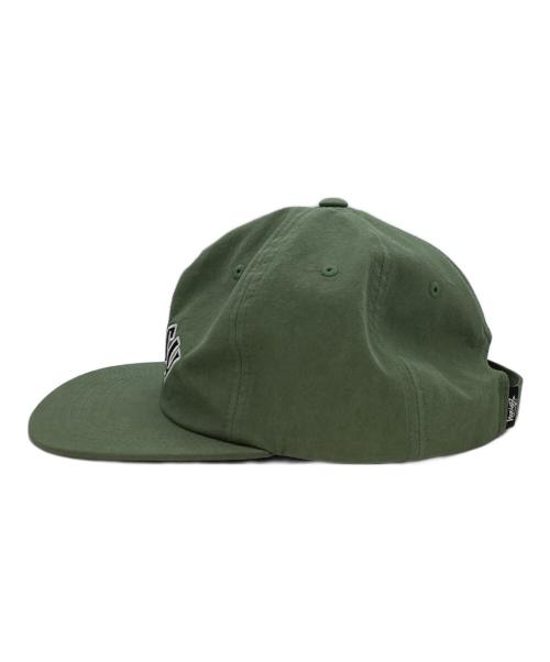 stussy（ステューシー）stussy (ステューシー) Washed Collegiate Strapback Cap（ウォッシュドカレッジストラップバッグキャップ） グリーンの古着・服飾アイテム