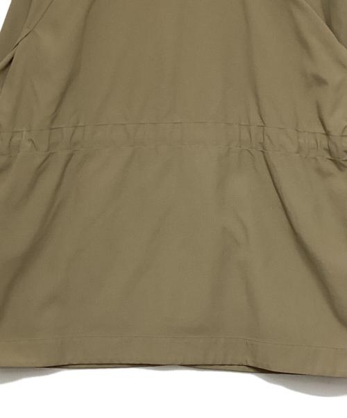 BRILL（ブリル）BRILL (ブリル) レザーカラーナイロンハンティングジャケット ベージュ×ブラウン サイズ:36の古着・服飾アイテム