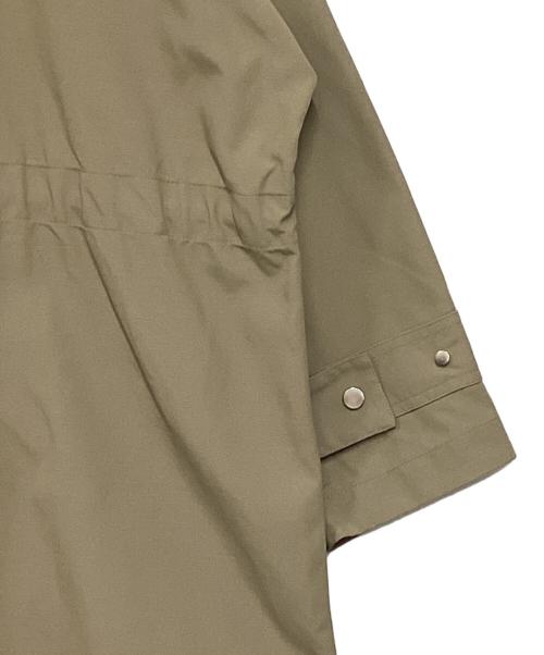 BRILL（ブリル）BRILL (ブリル) レザーカラーナイロンハンティングジャケット ベージュ×ブラウン サイズ:36の古着・服飾アイテム