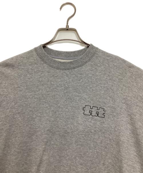 TTT MSW（ティー）TTT MSW (ティー) MIDNIGHT PIZZA CLUB (ミッドナイトピザクラブ) クルーネックスウェット グレー サイズ:Mの古着・服飾アイテム