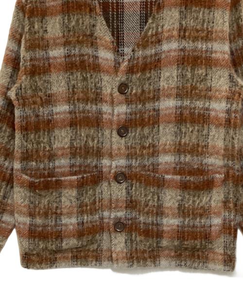 OUR LEGACY（アワーレガシー）OUR LEGACY (アワーレガシー) AMENT CHECK MOHAIR カーディガン ブラウン サイズ:44の古着・服飾アイテム