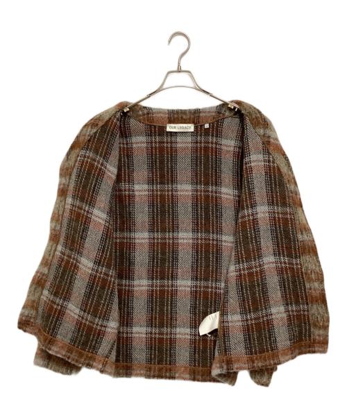 OUR LEGACY（アワーレガシー）OUR LEGACY (アワーレガシー) AMENT CHECK MOHAIR カーディガン ブラウン サイズ:44の古着・服飾アイテム