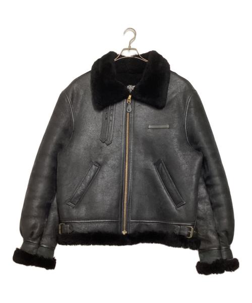 AVIREX（アヴィレックス）AVIREX (アヴィレックス) B-3 ムートンジャケット ブラック サイズ:46の古着・服飾アイテム