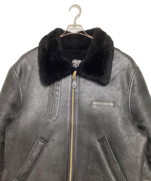AVIREX（アヴィレックス）AVIREX (アヴィレックス) B-3 ムートンジャケット ブラック サイズ:46の古着・服飾アイテム