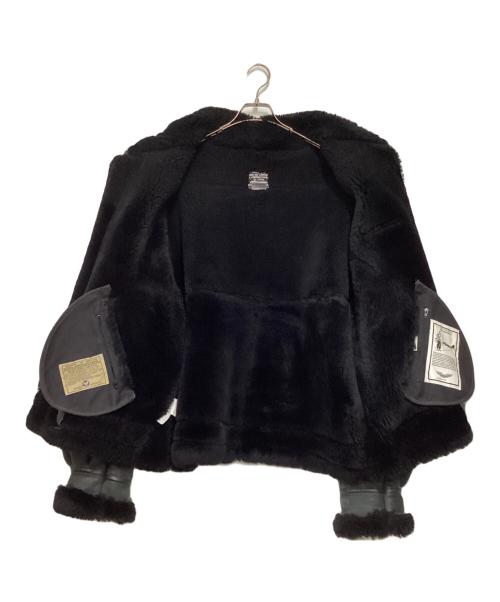 AVIREX（アヴィレックス）AVIREX (アヴィレックス) B-3 ムートンジャケット ブラック サイズ:46の古着・服飾アイテム