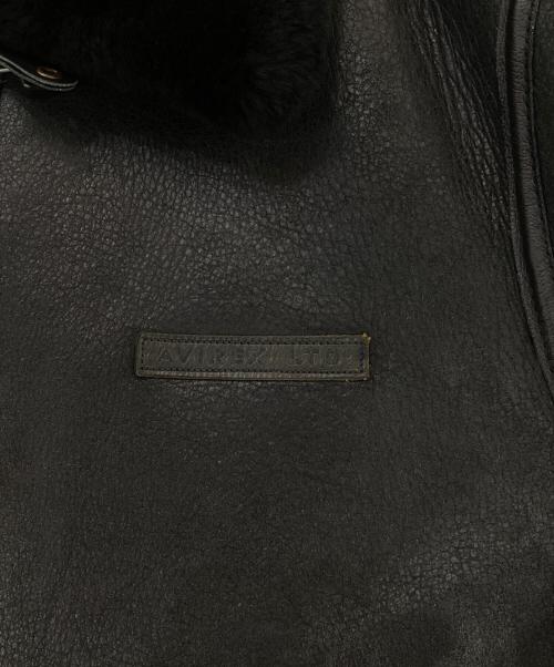 AVIREX（アヴィレックス）AVIREX (アヴィレックス) B-3 ムートンジャケット ブラック サイズ:46の古着・服飾アイテム