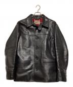 Y2 LEATHERワイツーレザー）の古着「ホースハイド カーコート」｜ブラック