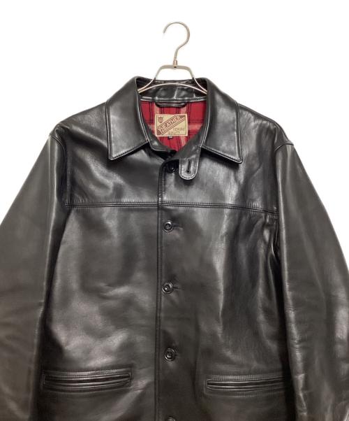 Y2 LEATHER（ワイツーレザー）Y2 LEATHER (ワイツーレザー) ホースハイド カーコート ブラック サイズ:44の古着・服飾アイテム