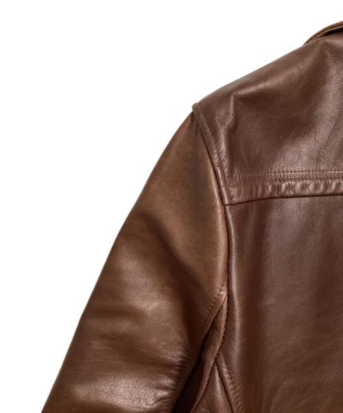 SCHOTT BROS.（ショット）SCHOTT BROS. (ショットブロス) カーフレザー カーコート ブラウン サイズ:XLの古着・服飾アイテム