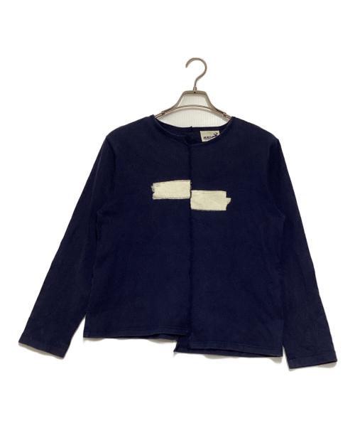 HAI SPORTING GEAR（ハイスポーツギア）HAI SPORTING GEAR (ハイスポーツギア) 再構築ペイントカットソー ネイビー サイズ:Mの古着・服飾アイテム