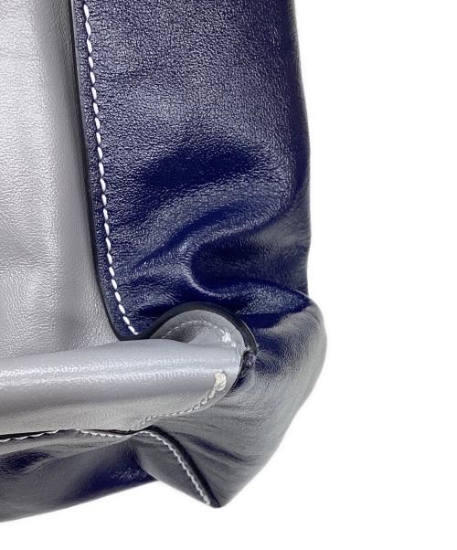 MARNI（マルニ）MARNI (マルニ) MUSEO SOFT LARGE TOTE ネイビー×ベージュの古着・服飾アイテム