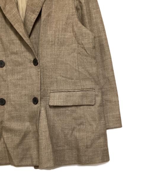 Mila Owen（ミラオーウェン）Mila Owen (ミラオーウェン) 3ピースオーバーサイズダブルブレストジャケット ブラウンの古着・服飾アイテム